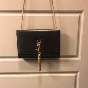 Black YSL Medium Kate With Tassel